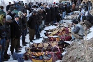 Uludere katliamın mağdurları, 28 Aralık 2011.